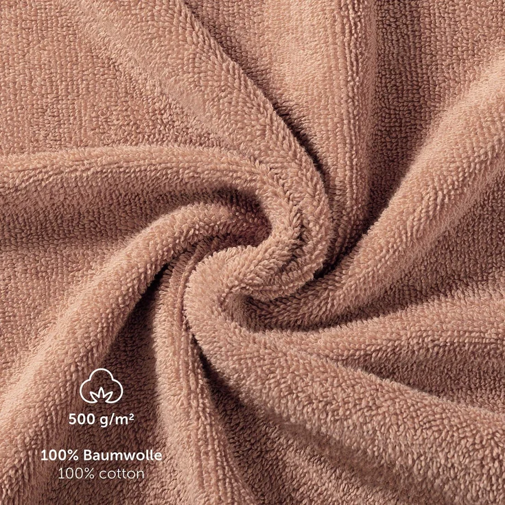 Blumtal Premium Frottier Handtücher Set mit Aufhängschlaufen - Baumwolle Oeko-TEX Zertifiziert, weich, saugstark - 24x Gästehandtücher (30x30 cm), Dusty Pink (Rosa) – Bild 3