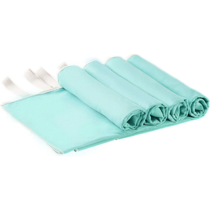 OTTO home Handtücher Leoa, diverse Größen, Sporthandtuch, Reisehandtuch, Strandtuch, Microfaser (Set, 4-St), sehr leicht, kompakt, schnelltrocknend, Mikrofaser mit Kontrastnaht – Bild 5