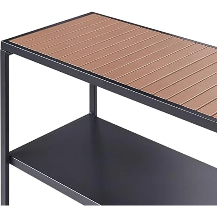 Outdoor-Kücheninsel AVETRANA Schwarz Metall – Bild 5