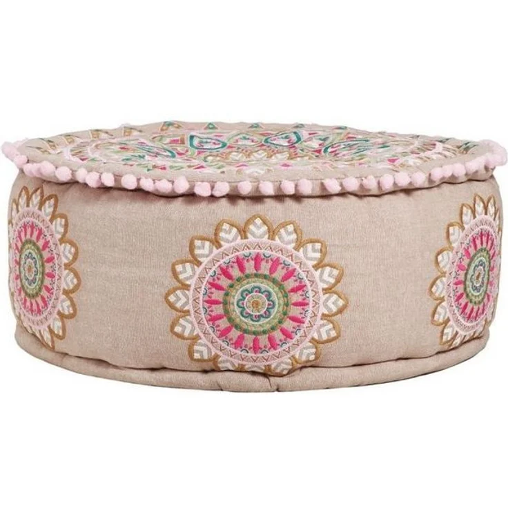 Marrakesch Orient & Mediterran Interior Pouf Orientalische Sitzhocker Pouf Dekoration Badar -1- (1-St), Handarbeit – Bild 3