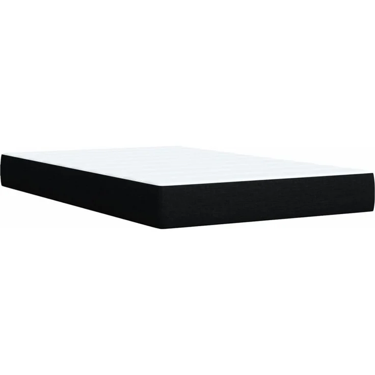 vidaXL Boxspringbett mit Matratze Schwarz 120x190 cm Stoff 3288935 – Bild 10