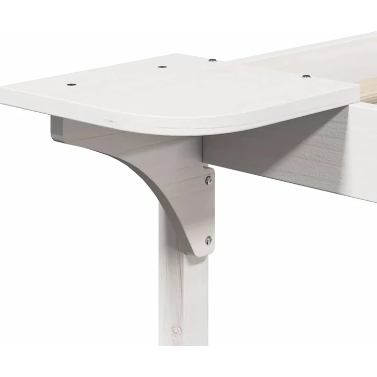 vidaXL Bettgestell mit Nachttischen Weiß 200 x 220 cm 873257 – Bild 8