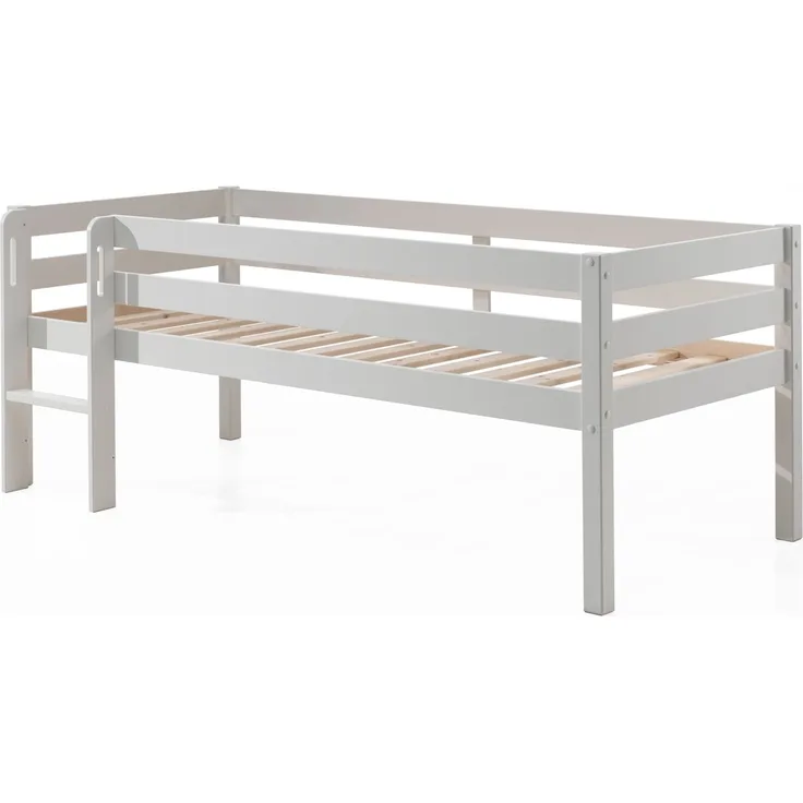 Kojen-Spielbett mit Liegefläche 90 x 200 cm Weiß ohne Rutsche