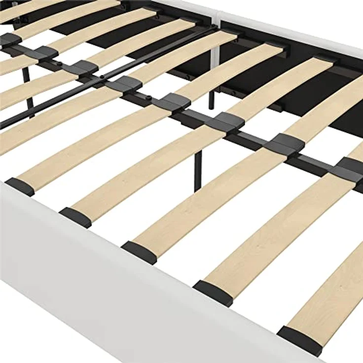DHP Furniture Dakota Upholstered Platform Bed White Single – Bild 15