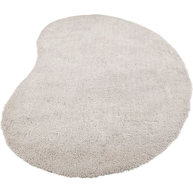 LeGer Home by Lena Gercke Hochflor-Teppich Halrum, einfarbig, besondere Form, modern, U-förmig, Höhe: 25 mm, organische Form, bean shape, kuschelig, Wohnzimmer, Schlafzimmer – Bild 2