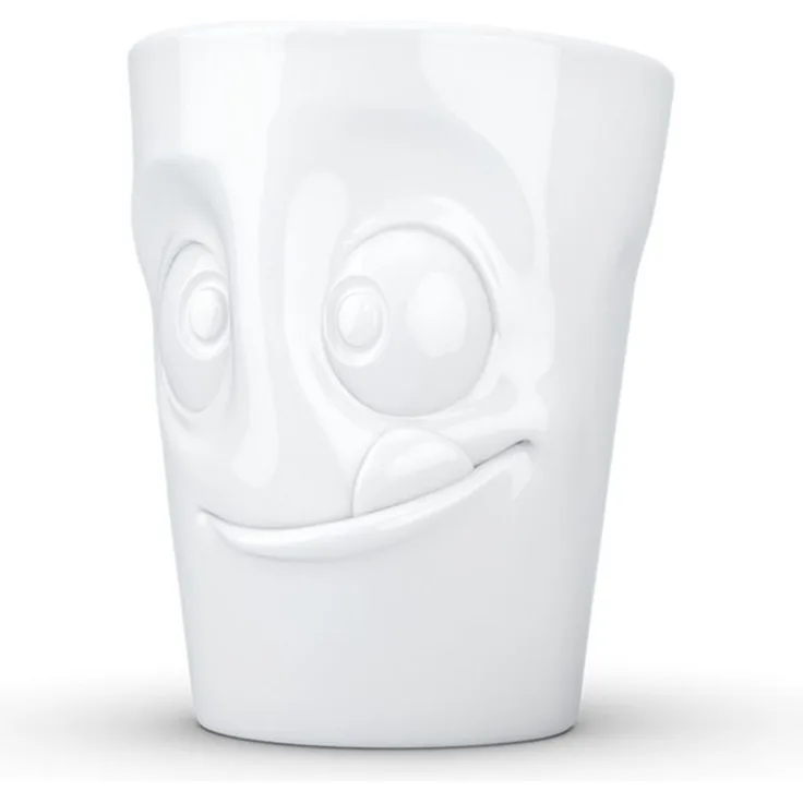 FIFTYEIGHT Henkelbecher 350ml - Lecker weiß
