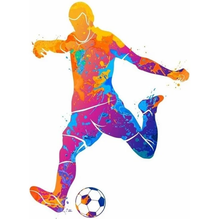 nikima Wandtattoo 111 Wandtattoo Fußball Spieler bunt (PVC-Folie) – Bild 4