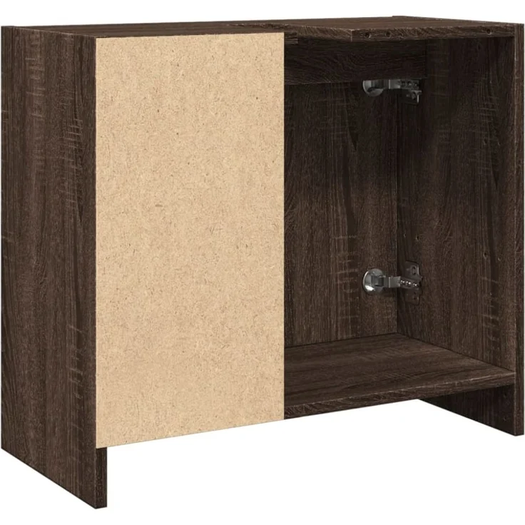 vidaXL Waschbeckenschrank Braun Eichen-Optik 63x29x55 cm Holzwerkstoff 848135 – Bild 8