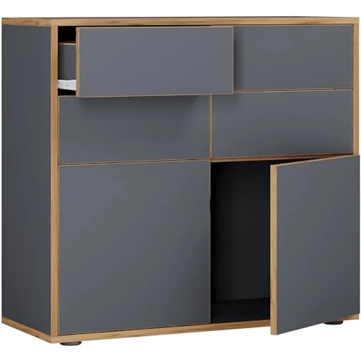 VCM Kommode Holz Kommode Sideboard Salia Breite 100 Schublade – Bild 6