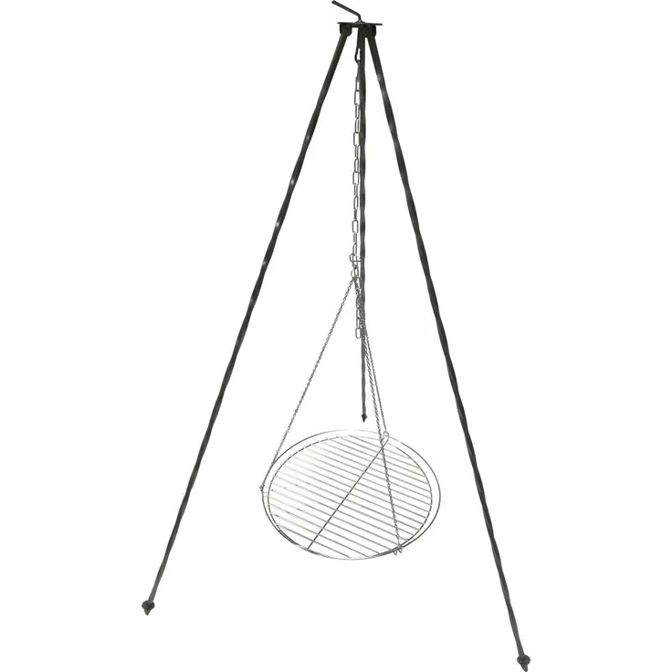 Buschbeck Schwenkgrill mit Rost, Stahl, 70 x 70 x 160 cm