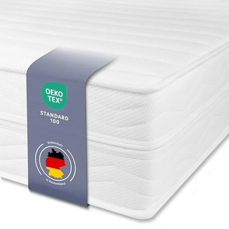 Träumegut24 HydroCell 7-Zonen 16cm Matratze | Härtegrad wählbar H2 H3 H4 | Ergonomische Kaltschaummatratze | ÖkoTex Zertifiziert | Rollmatratze (H4, 160x200) – Bild 2