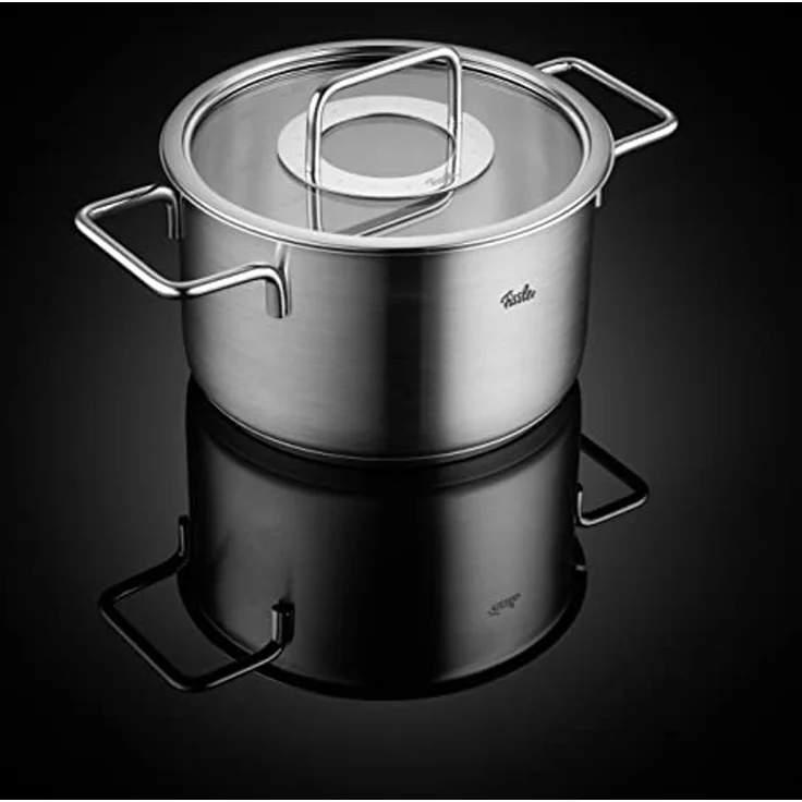 Fissler Topf-Set Fissler Pure Collection, Edelstahl 18/10 (Set, 4-tlg, Kochtopf 16/20/24 + Bratentopf 20cm), Made in Germany – Bild 5