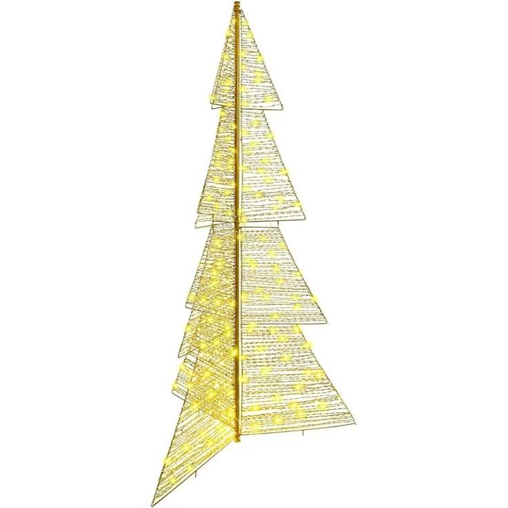 vidaXL Weihnachtsbaum Warmes Weiß 180 cm PET 240 LEDs 42019219 – Bild 2
