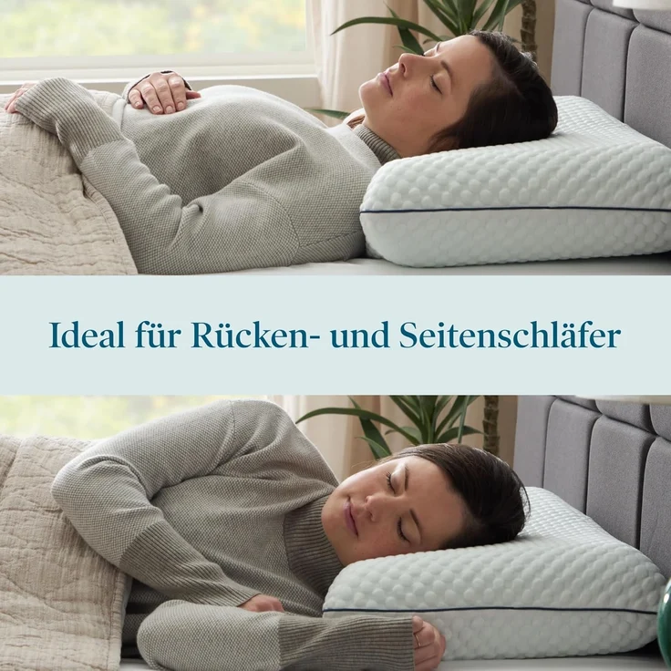 Lucid Belüftetes Gel Memory-Schaumstoffkissen – Bezug waschbar – Bild 4