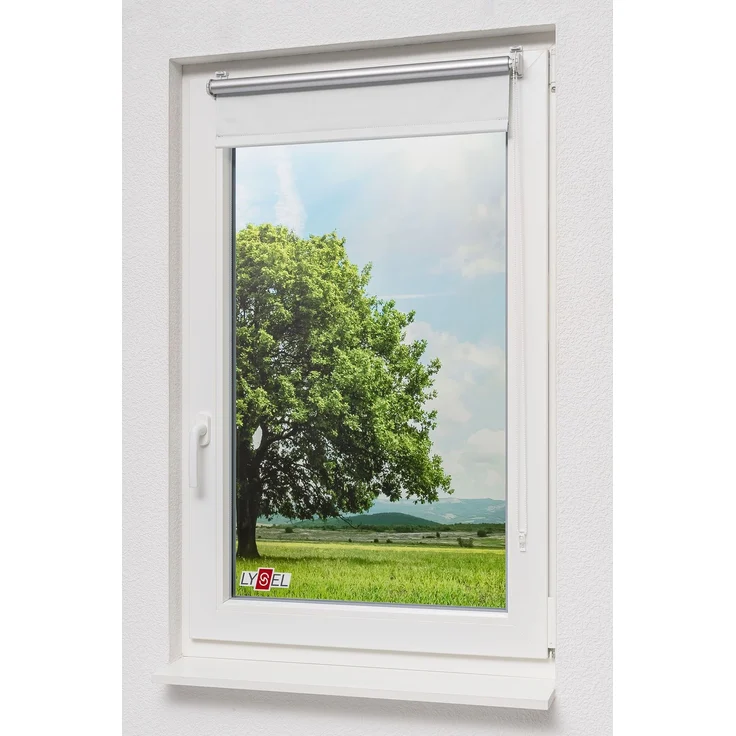 Lysel - Qualitätsrollo Klemmträger Thermo Reinweiß (B x H) 70cm x 150cm #1W – Bild 5