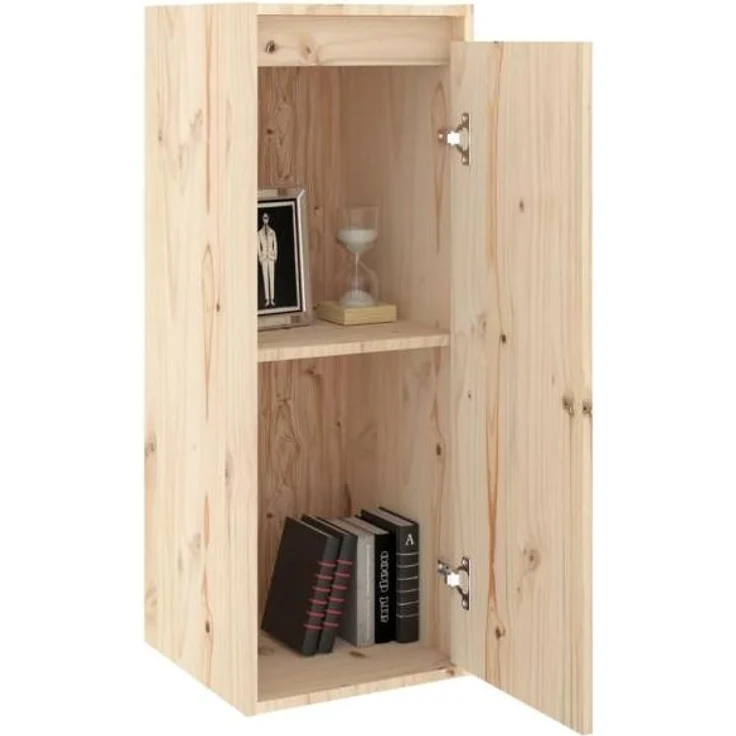 vidaXL Wandschrank 30x30x80 cm Massivholz Kiefer 813495 – Bild 2