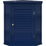Elegant Home Fashions Glancy Eck Wandschrank abnehmbar Navy Lamellentür