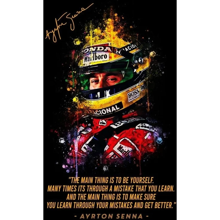 Poster Formel 1 Rennfahrer Legenden Sprüche · Deko Print ohne Rahmen - H / 30x40 cm – Bild 1
