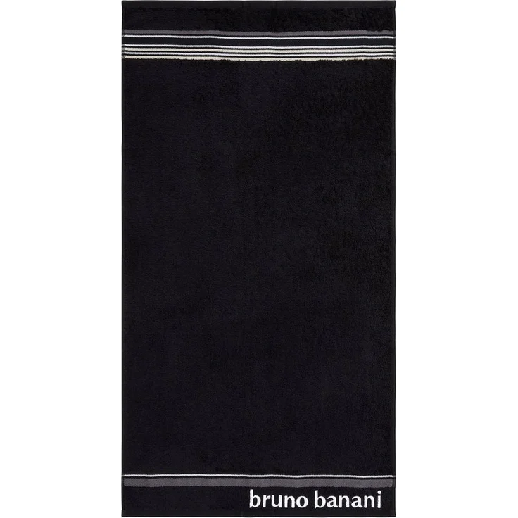 Bruno Banani Handtuch Set Maja, 1 Duschtuch, 2 Handtücher, 2 Gästehandtücher, 2 Waschhandschuhe, Walkfrottee (Set, 7-St), mit Bordüre und Markenlogo, 7 teiliges Handtücher Set, 100% Baumwolle – Bild 3