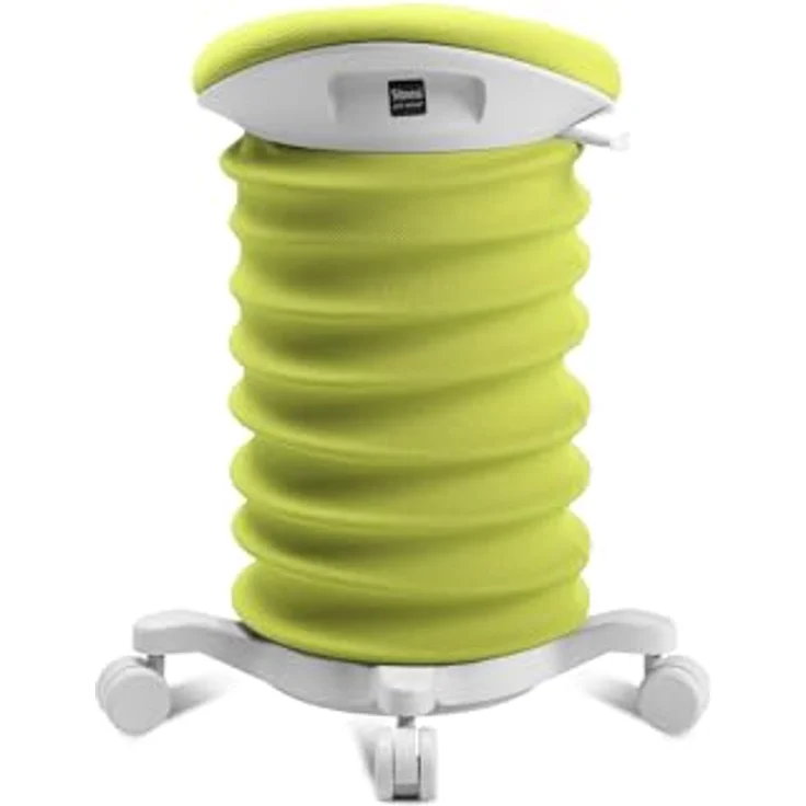 TOPSTAR Sitness 4D mit Rollen - AGR-Zertifiziert Dynamischer Sitzhocker Papyrus - apfelgrün Stoff HI4, ergonomischer Bürohocker - höhenverstellbar - stärkt den Rücken - entlastet die Bandscheiben – Bild 5