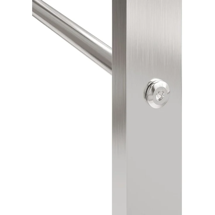 vidaXL Brennholzregal 50x28x132 cm Edelstahl 357861 – Bild 5