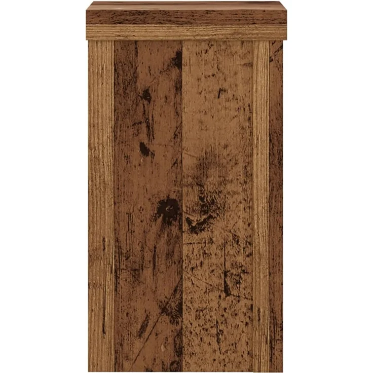 vidaXL Pflanzenständer 2 Stk. Altholz-Optik 10x10x18 cm Holzwerkstoff 852886 – Bild 6