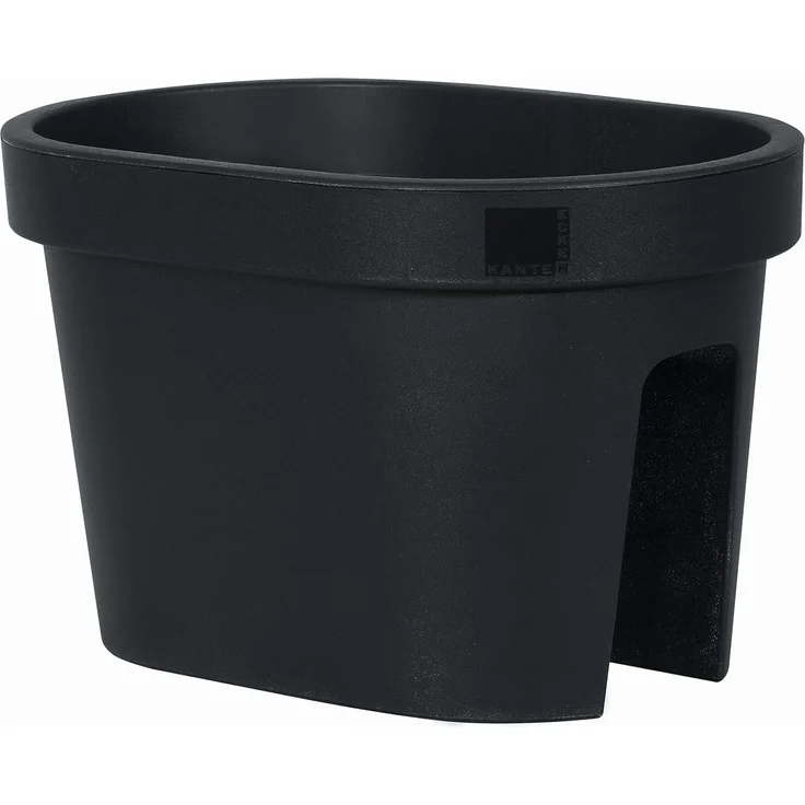 Geli Blumenkasten Geländerkasten in anthrazit 40 x 26 x 24cm, 12 Liter (1 St) – Bild 1