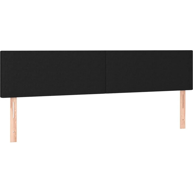 vidaXL Kopfteile 2 Stk. Schwarz 100x5x78/88 cm Stoff 345846 – Bild 2