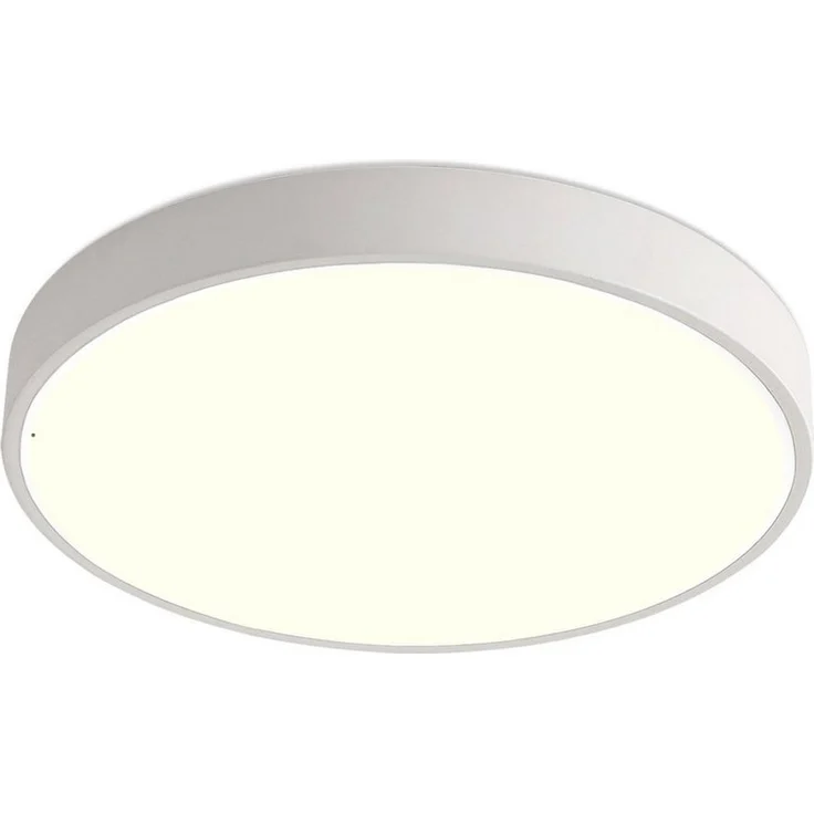 Natsen Deckenleuchte Runde LED Deckenlampe, 48W, Warmweiß 3000K, Schlafzimmer Lampe Küchenlampe 50x50x4 cm, Weiß – Bild 1