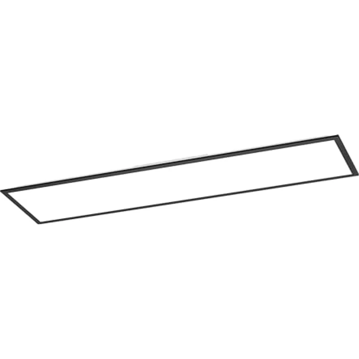 EGLO LED Panel Moradillo, Deckenleuchte flach in Schwarz-Weiß, dimmbare Lichtfarbe warmweiß, neutralweiß, kaltweiß, 30 x 120 cm, 33 Watt, 4300 Lumen – Bild 1
