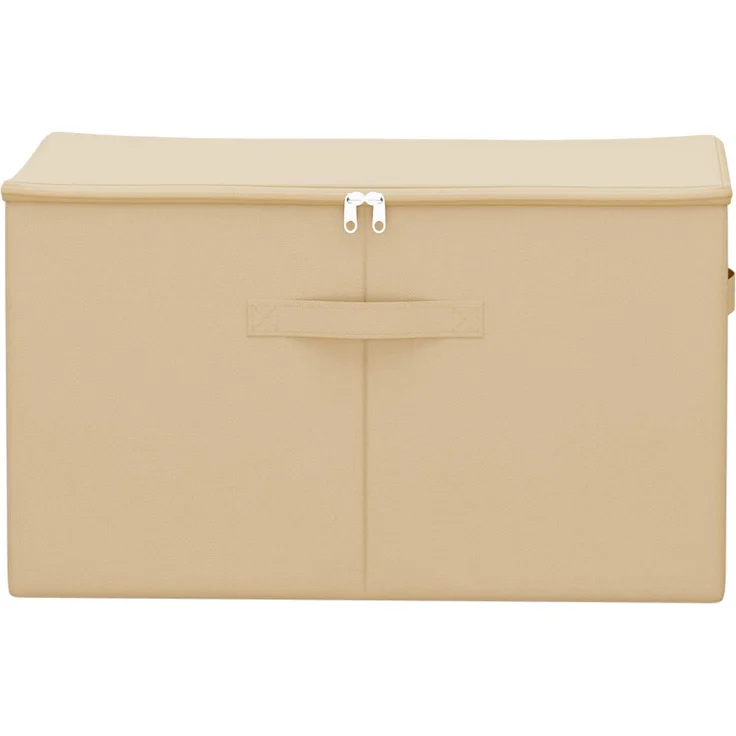 vidaXL Aufbewahrungsbox 2 stk. Vliesstoff 60 x 43 x 35 cm 90,3 L Creme 42024610 – Bild 4