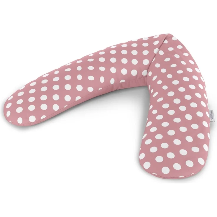 Theraline Stillkissen 190cm inkl. Bezug Indie Dots antikrosa Mikroperlenfüllung – Bild 1