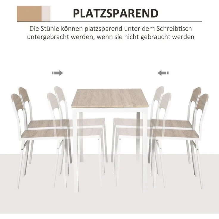 HOMCOM Sitzgruppe Sitzgruppe als 5-teiliges Set – Bild 4