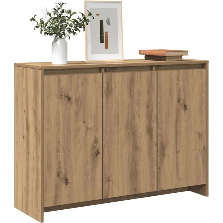Sideboard, Kommode Artisan-Eiche 102x33x75 cm Holzwerkstoff – Bild 3