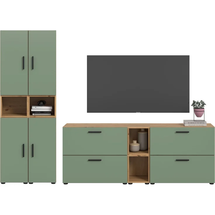 The One Wohnkombination in Smoke Green Nachbildung – Bild 2