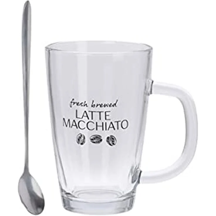 Excellent Houseware Set von zwei Tassen und Löffel für LATTE MACCHIATO () - 50856628 – Bild 2