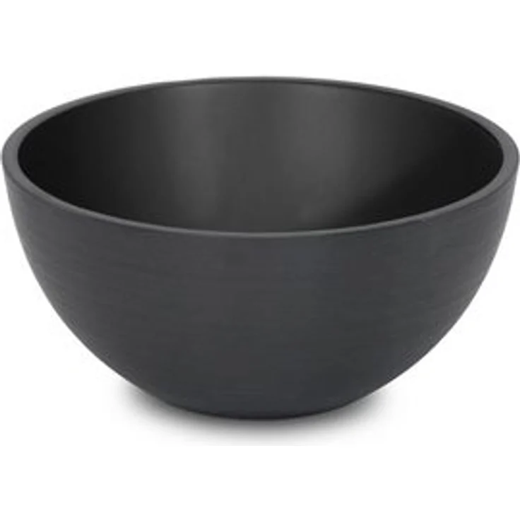 Spetebo Pflanzschale Pflanzschale aus EcoStone rund schwarz - Ø 35 cm (Stück, 1 St, Blumentopf), Blumenkübel aus recyceltem Material – Bild 6