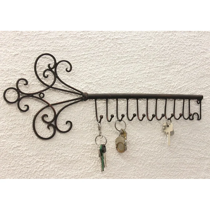 Schlüsselhänger Hakenleiste 101852 Schlüsselleiste 56cm Wandhaken Schlüsselbrett – Bild 4