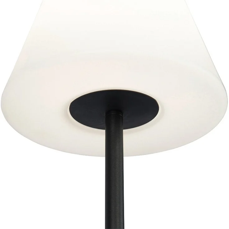 Qazqa Außen-Stehlampe Virginia, ohne Leuchtmittel, E27, Schwarz, Design, Stahl, 1-flammig – Bild 3