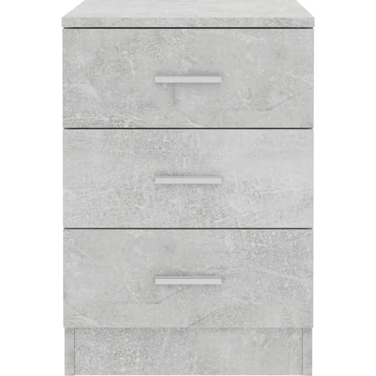 vidaXL Nachttisch Betongrau 38x35x56 cm Holzwerkstoff 800458 – Bild 3