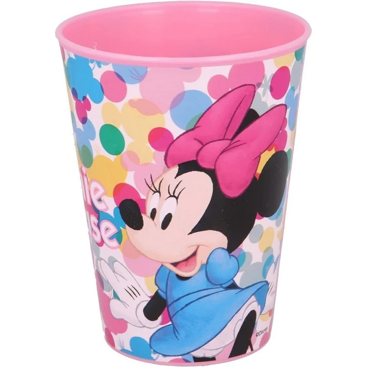 Disney Minnie Mouse Kinderbecher 260 ml Kunststoff Trinkbecher für Kinder, 1-tlg, Kunststoff – Bild 2