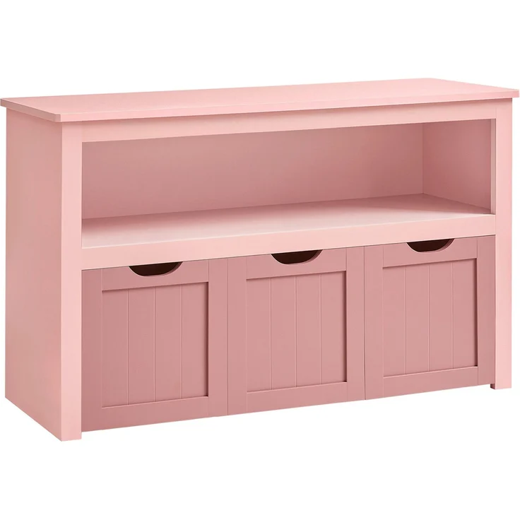 Songmics 'Vasagle' Kinderregal mit Rollen, Holzwerkstoff pastellrosa, 30 x 102 x 60 cm – Bild 3