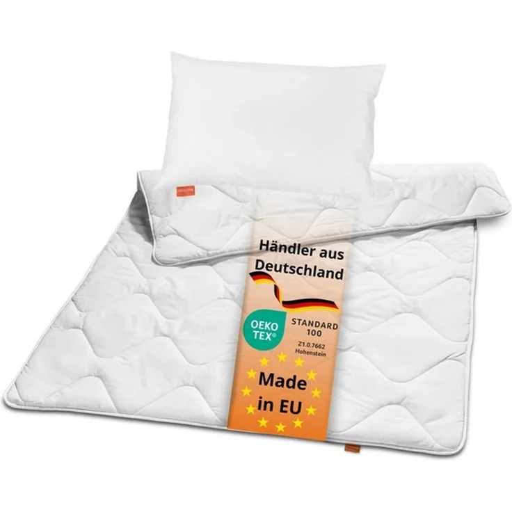 sleepling Kinderbettdecke Bettwaren-Set, Set inkl. Decke (100x135 cm) und Kissen (40x60 cm) – Bild 4