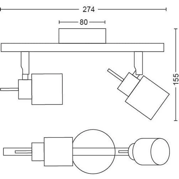 Philips meranti bar/tube nickel 2x35W 230V – Bild 3