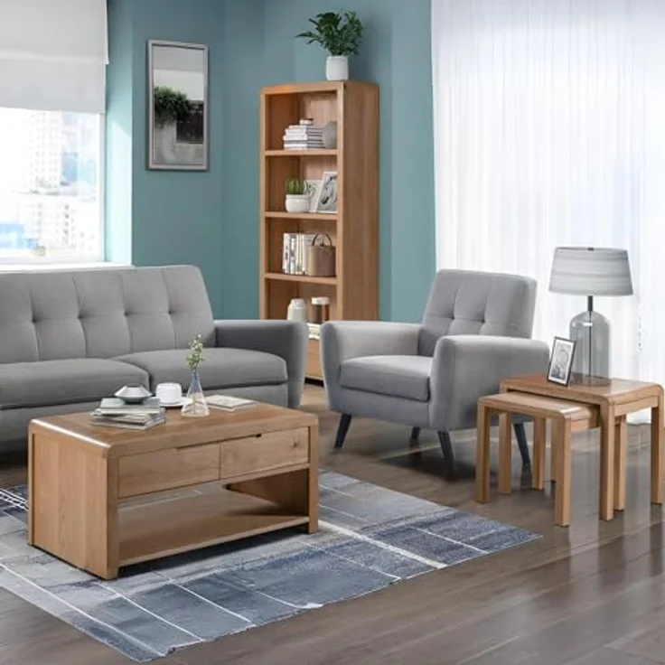 Julian Bowen Curve Sideboard, Eiche – Bild 3