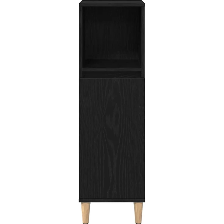 vidaXL Badezimmermöbel-Set Wandmontiert 3 pcs Schwarz Eichen-Optik 3333086 – Bild 8