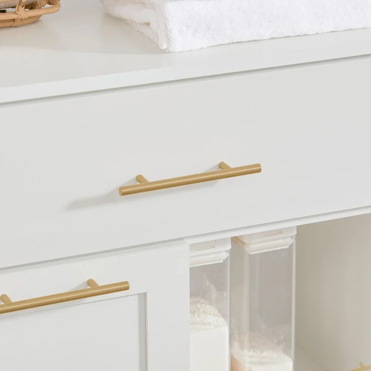 SoBuy BZR66-W Badunterschrank, MDF, Lackiert, Weiß, 66 x 95 x 37 cm – Bild 5