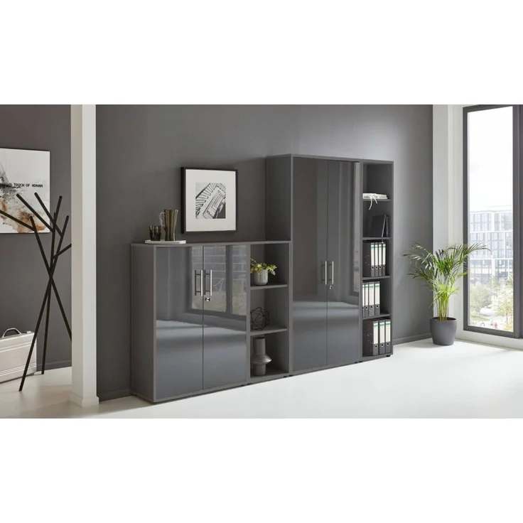 moebel-dich-auf Aktenschrank OFFICE EDITION (Set 4, abschließbar, Metallgriffen) Made in Germany – Bild 1