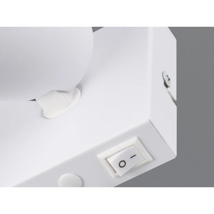 LED Wandstrahler Weiß Gold mit Schalter, Breite 10cm – Bild 6