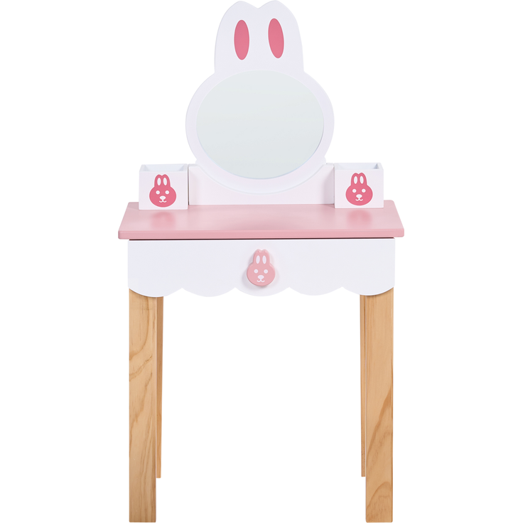 Kinderschminktisch mit Stuhl LENAH Rosa – Bild 6